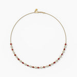 14K Lab Grown Diamond Bezel Tennis Necklace