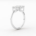 14K 2ct Natural Diamond Round Cut Toi et Moi Engagement Ring