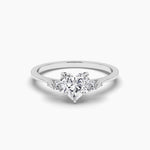 18k Solid Gold 1ct Three Stone Natural Diamond Engagement Ring