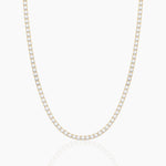 18k Solid Gold Flexibal Natural Diamond Tennis Choker Necklace| Layering Necklace | Riyanika Jewels