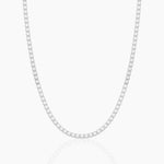 14K Solid Gold Flexibal Natural Diamond Tennis Choker Necklace| Layering Necklace