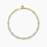 14K Natural Diamond Bezel Tennis Bracelet