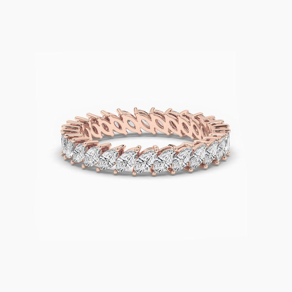 14K Natural Diamond Marquise Cut Ring