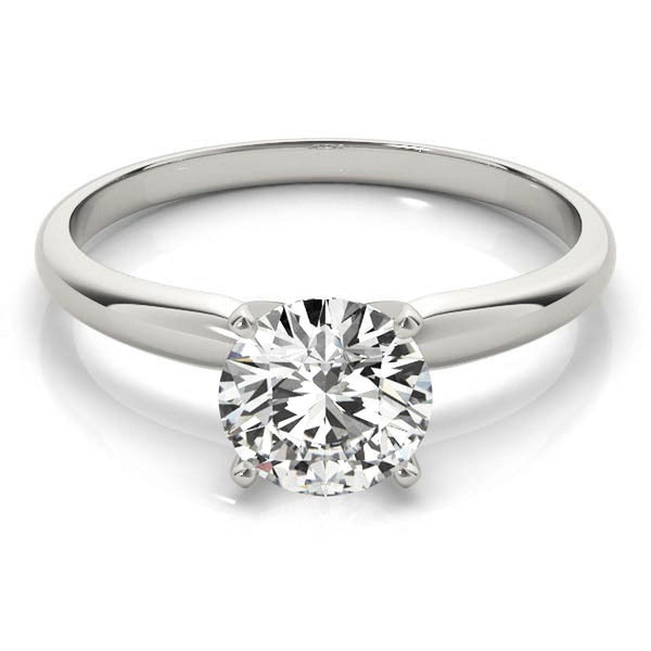 14K 1ct Lab Grown Diamond Round Cut Solitaire Engagement Ring