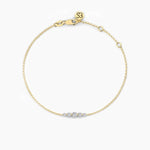 14K Natural Diamond Round Cut Bracelet