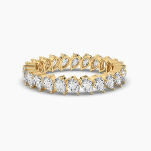 14K Lab Grown Diamond Pear Cut Eternity Ring