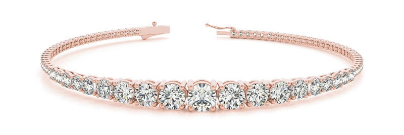 14K 3ct Lab Grown Diamond Tennis Bracelet