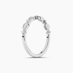 14K Lab Grown Diamond Round Cut Half Eternity Band