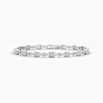 14K Lab Grown Diamond Bezel Tennis Bracelet