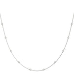 14K Natural Diamond Round Cut Necklace
