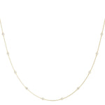 14K Natural Diamond Round Cut Necklace