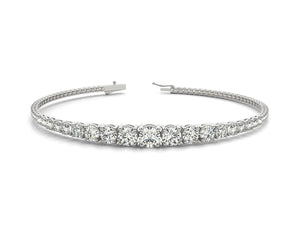 14K 3ct Natural Diamond Tennis Bracelet