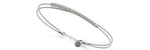 18K Solid Gold 0.15 CT Lab Grown Diamond Dual-Wire Bangle - View 6 | Riyanika Jewels