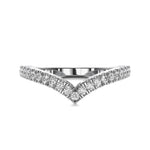 18K Solid Gold 1CT Lab Grown Diamond Minimalist Women’s Wedding Band - Close Up | Riyanika Jewels