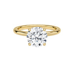 14K 1ct Lab Grown Diamond Round Cut Engagement Ring