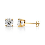14K 1ct Lab Grown Diamond Cushion Cut Stud Earrings