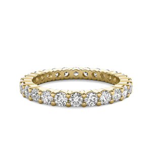 14K 0.5ct Natural Diamond Eternity Wedding Band