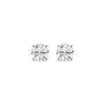 14K Lab Grown Diamond Round Cut Stud Earrings