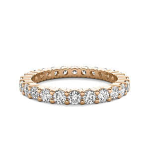 14K 2ct Natural Diamond Eternity Wedding Band