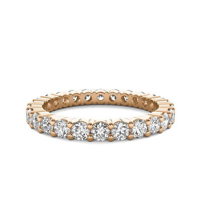 14K 2ct Natural Diamond Eternity Wedding Band