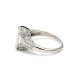 5.06ct Asscher Cut IJ-SI1 Diamond Wedding Ring in 18K Solid Gold - Image 2