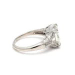 5.06ct Asscher Cut IJ-SI1 Diamond Wedding Ring in 18K Solid Gold - Image 6