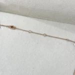 18K Solid Gold Marquise Lab Grown Diamond Cluster Floral Pendant Necklace - Image 2