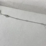 18K Solid Gold Lab Diamond Round & Marquise Pendant Necklace - Image 2