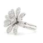 18K Solid Gold Asscher Lab Grown Diamond 1.11 Carat Cocktail Ring - Image 2