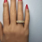 18K Solid Gold Radiant Natural Yellow Diamond 2.06 Carat Cocktail Band - Image 4