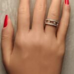 18K Solid Gold Radiant Natural Yellow Diamond 1.71 Carat Wedding Band - Image 4