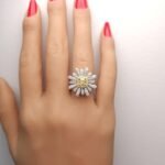 18K Solid Gold 1.50 Carat Radiant Light Yellow Lab Grown Diamond Ring - Image 5