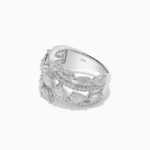 18K Solid Gold 2.82 Carat Pear White Lab Grown Diamond Cocktail Ring - Image 2