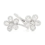 18K Solid Gold 2.62 Carat Pear White Lab Grown Diamond Cocktail Ring