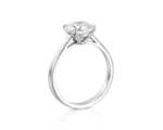 18K Solid Gold 2.5ct Round Brilliant Natural Diamond in Classic 4 Prong Solitaire Engagement Ring - Image 2