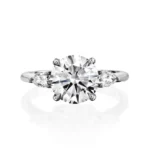 18K Solid Gold 1.5 Ct Ring Natural Diamond Engagement