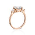 18K Solid Gold 1.5 Ct Round Natural Diamond Solitaire Engagement Ring - Image 3
