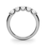 18K Solid Gold 0.50 CT Natural Diamond U-Prong Ring - Image 2