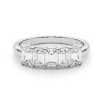 18K Solid Gold 1.00 CTW 5-Stone Natural Diamond Band