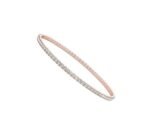 18K Solid Gold 1.75 CT Lab Grown Diamond Full Eternity Bangle Bracelet - Image 2