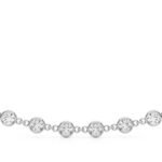 18K Solid Gold 0.75 CTW Natural Diamond Paperclip Chain Necklace - Image 5