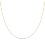 18K Solid Gold Half-Eternity Natural Diamond Bar Necklace