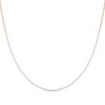 18K Solid Gold Half-Eternity Natural Diamond Bar Necklace - Image 6