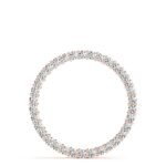 18K Solid Gold 1.00 CTW Lab Grown Diamond Circle Pendant Necklace - Image 5