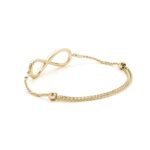 18K Solid Gold 0.50 Ct Lab Grown Diamond Infinity Bracelet - Image 6