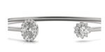 18K Solid Gold 1.50 CT Lab Grown Diamond Open Flexi Bangle - Image 2
