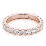 18K Solid Gold Lab Grown Diamond Eternity Band - Image 4