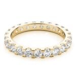 18K Solid Gold Natural Diamond Eternity Band