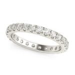18K Solid Gold Lab Grown Diamond Eternity Band - Image 9