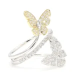 18K Solid Gold Marquise Lab Grown Diamond 0.88 Carat Cocktail Ring - Image 4